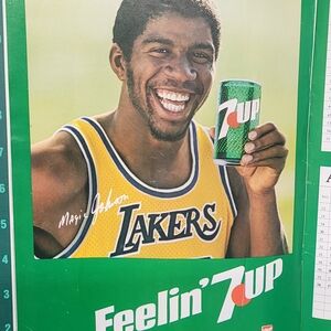 Vintage Lakers 7UP Poster